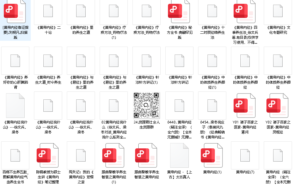 《黄帝内经》系列203套