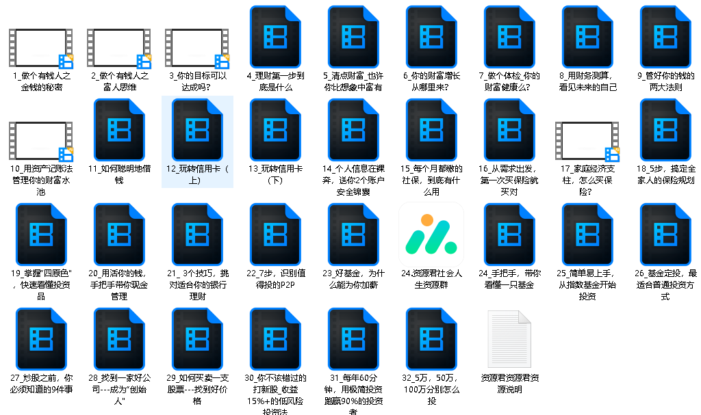 学会钱生钱，32 堂你能听懂的理财课（完结）