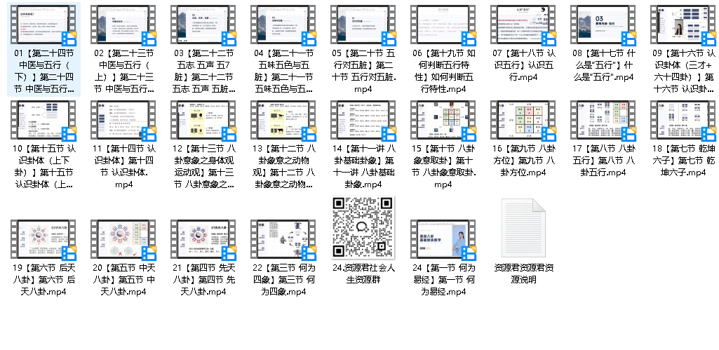 周易八卦基础教学24集