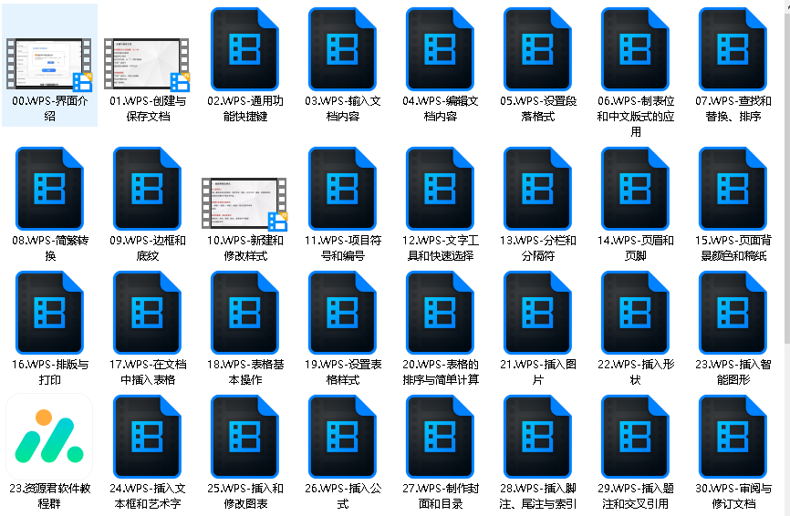 WPS零基础操作入门视频教程