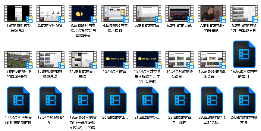 航拍教程：电影级航拍大师手把手教你航拍，大疆各系无人机学习