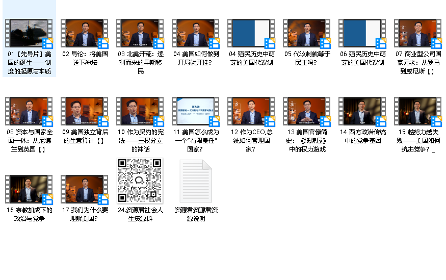 范勇鹏：美国的诞生--制度的起源与本质（完结）
