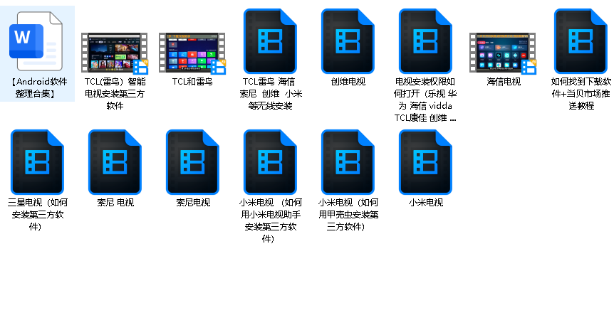 【各品牌电视安装教程】