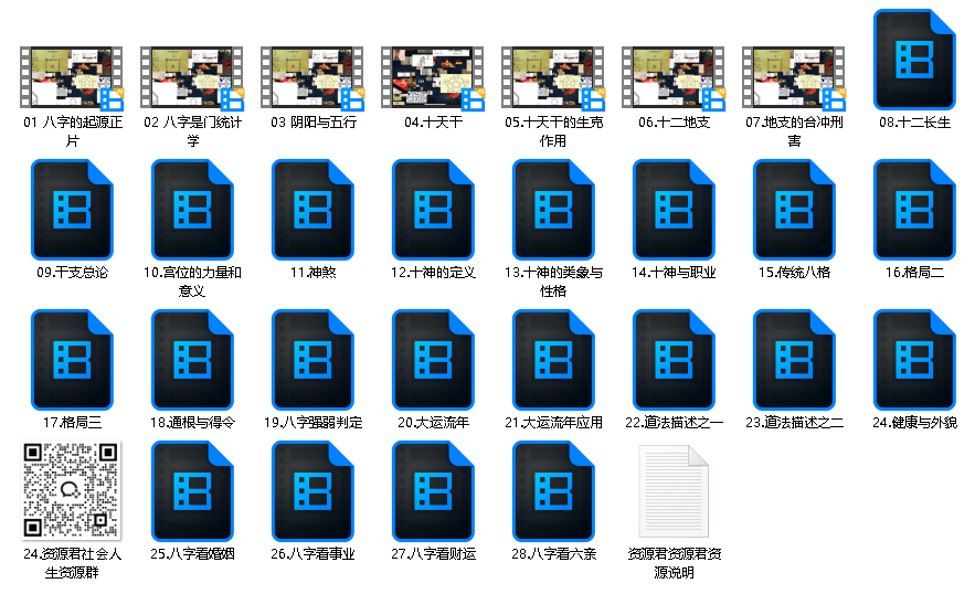 八字基础命理课程