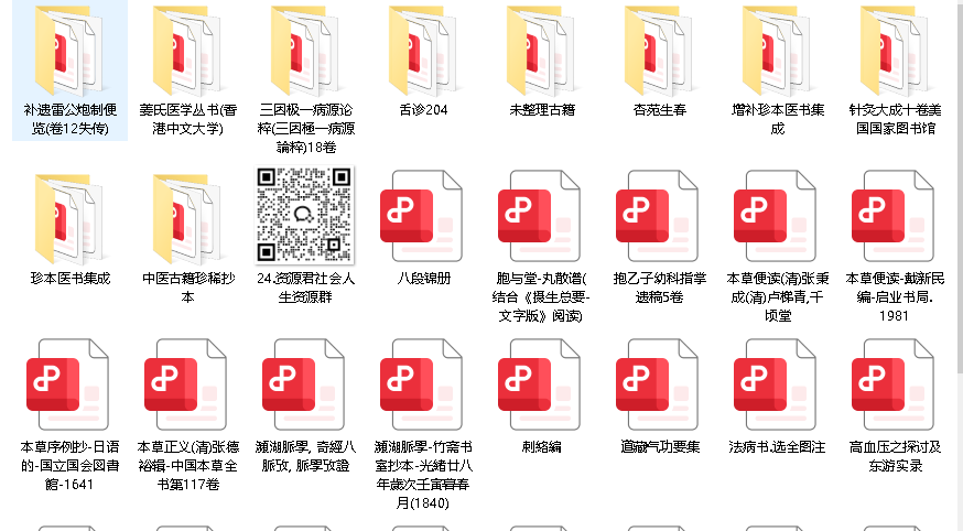 中华传统医学古籍