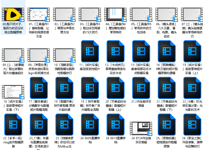 AE剪辑思维训练营（完结）