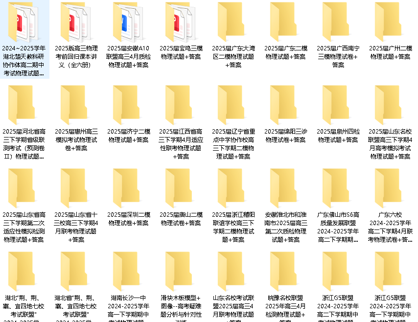 2026版高中物理模型知识总结