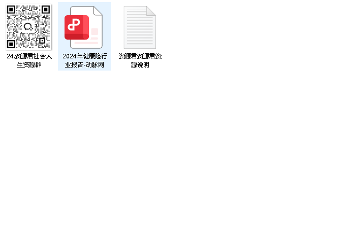 2024年健康险行业报告