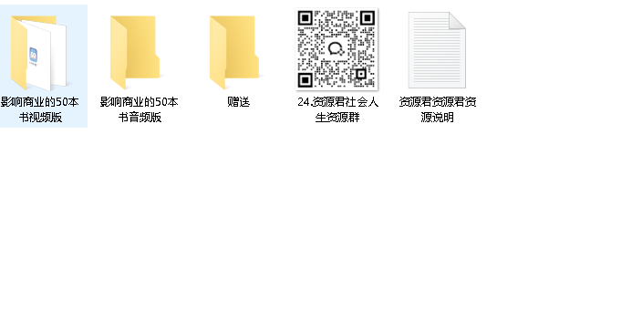 .B站付费课程 - 吴晓波：影响商业的50本书