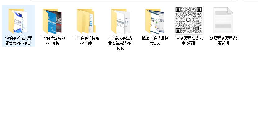 600+套学术论文毕业答辩 PPT模版