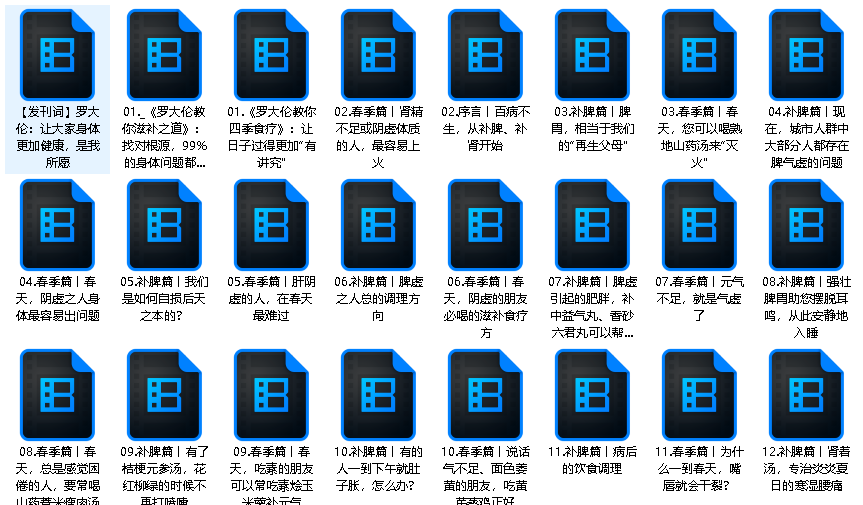 罗大伦教你中医食疗_《黄帝内经》中的养生原则_(完结)