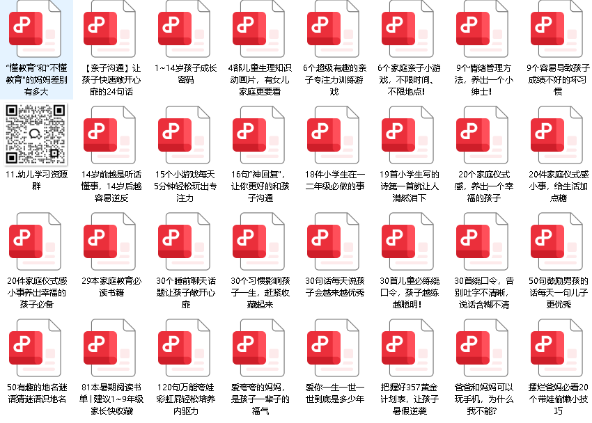 亲子教育大全集