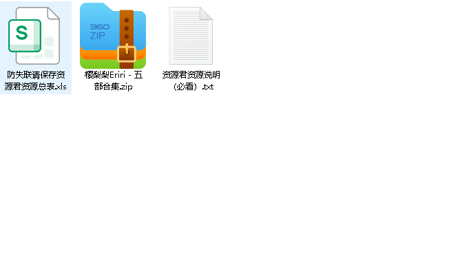 樱梨梨Eriri写真 - 五部合集(先转存再下载以免资源丢失）