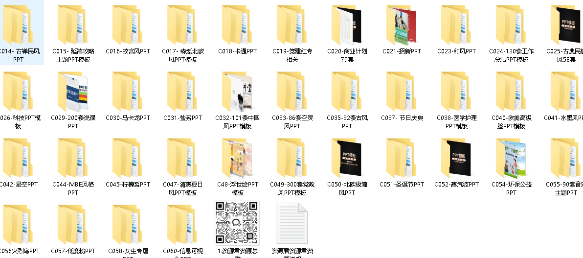 付费PPT素材超级集合【精整10000+80.8GB】(先转存再下载以免资源丢失）