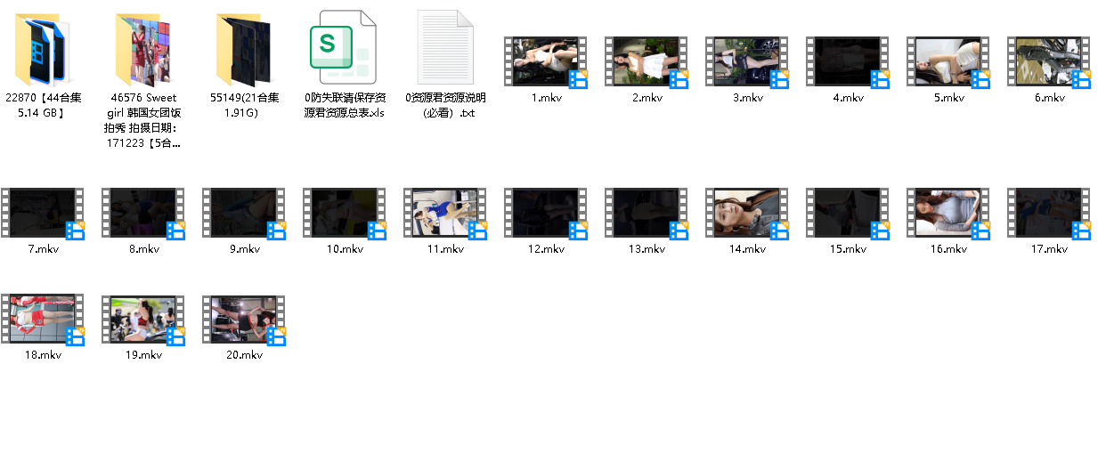 韩国女团Show girl 饭拍秀 【90合集 16.64G】(先转存再下载以免资源丢失）