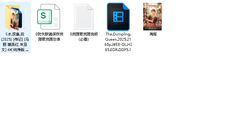 水饺皇后(2025) [传记] [马丽 惠英红 朱亚文] 4K 纯净版 DV 60帧 DTS.5.1&DDP5.1&AAC.5.1【32.8G】(先转存再下载以免资源丢失）
