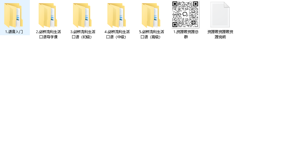 新东方剑桥流利生活口语（初中高级）(先转存再下载以免资源丢失）