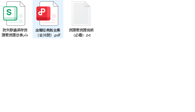 金庸经典36册(先转存再下载以免资源丢失）