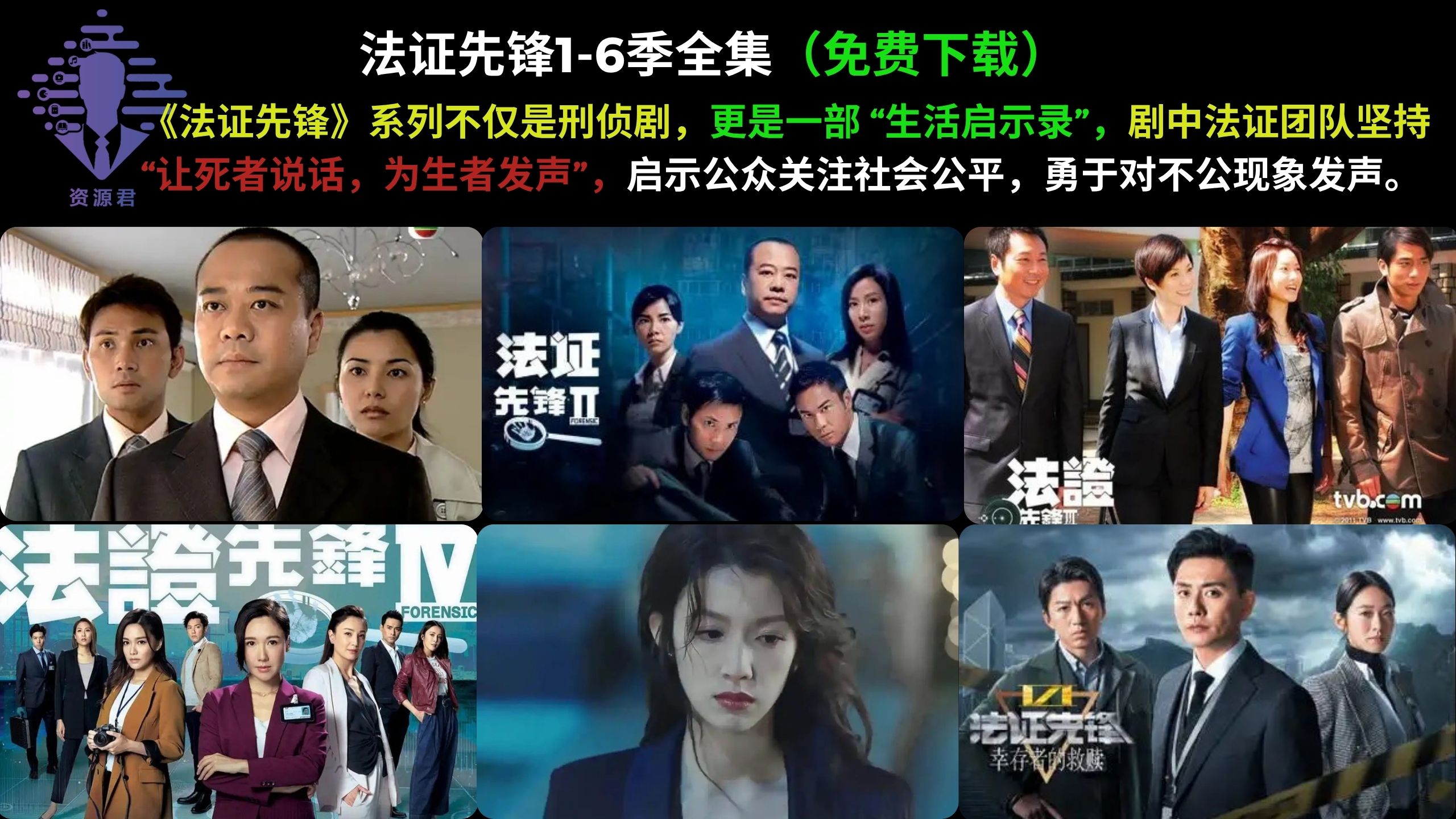 法证先锋1-6全集(先转存再下载以免资源丢失）