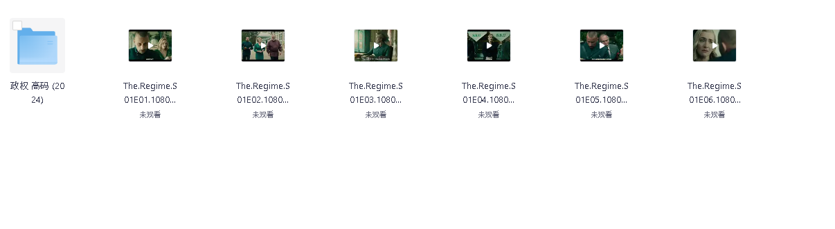 （美剧）政权 高码 The Regime (2024)[美国 剧情][凯特·温丝莱特] 完结(先转存再下载以免资源丢失）