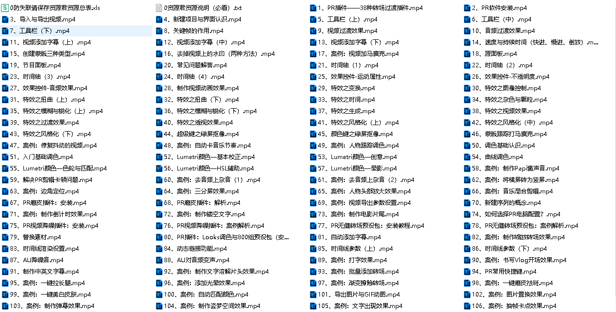 网易云课堂PR入门到精通，108节速成课程(先转存再下载以免资源丢失）