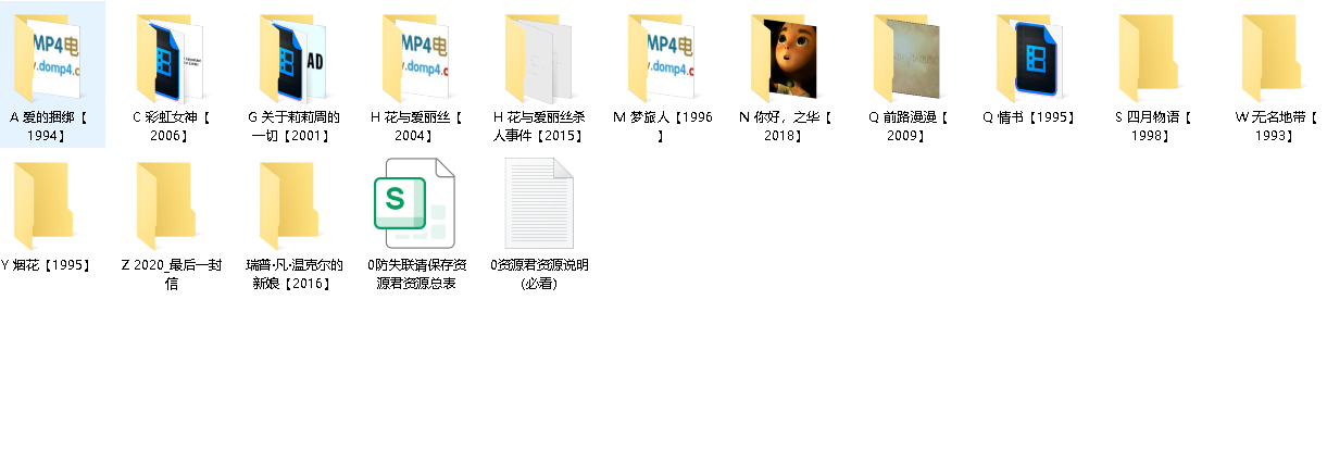 【岩井俊二】执导作品合集(先转存再下载以免资源丢失）