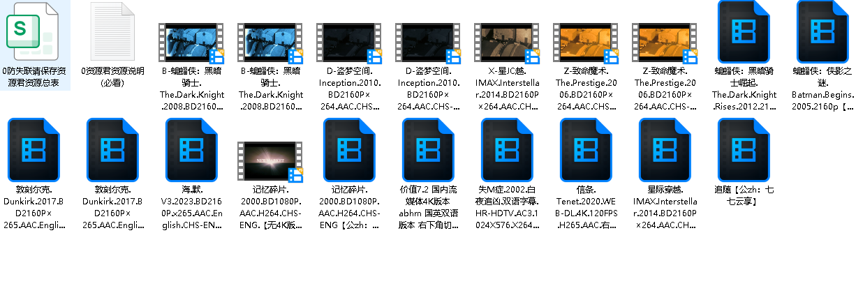 【诺兰】影视作品合集【19部】(先转存再下载以免资源丢失）