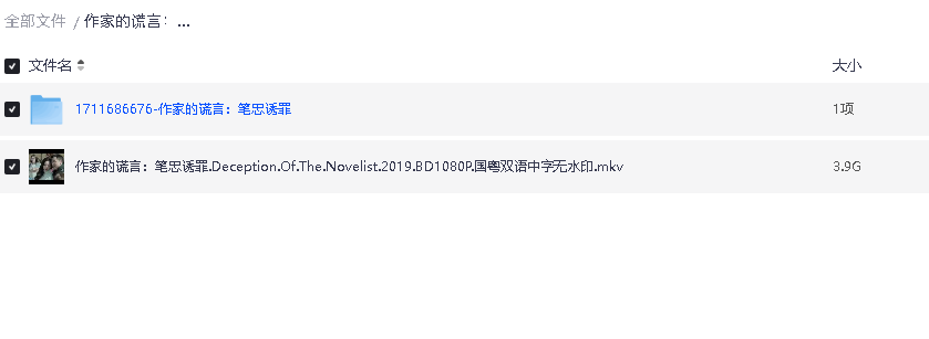 作家的谎言：笔忠诱罪 作家的謊言：筆忠誘罪 (2019)(先转存再下载以免资源丢失）
