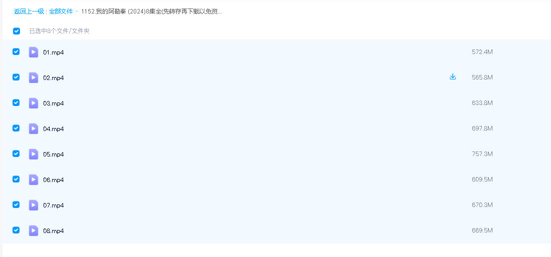 我的阿勒泰 (2024)8集全(先转存再下载以免资源丢失）