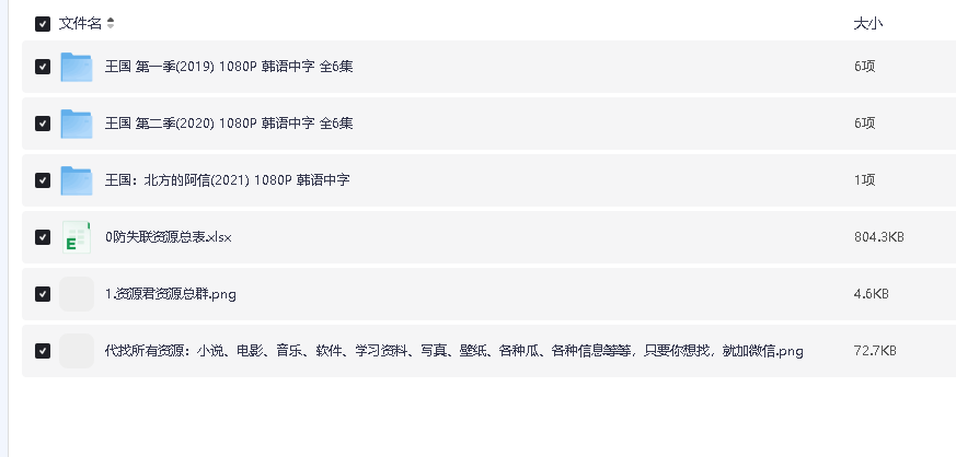 王国1-2韩语中字(先转存再下载以免资源丢失）