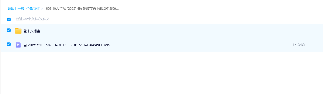 隐入尘烟 (2022) 4K(先转存再下载以免资源丢失）