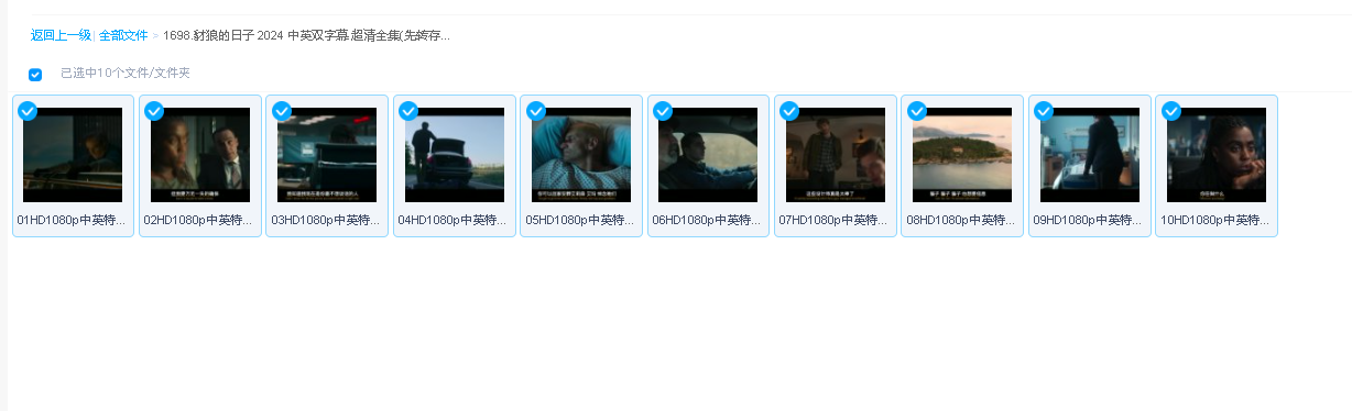 豺狼的日子 2024 中英双字幕 超清全集(先转存再下载以免资源丢失）