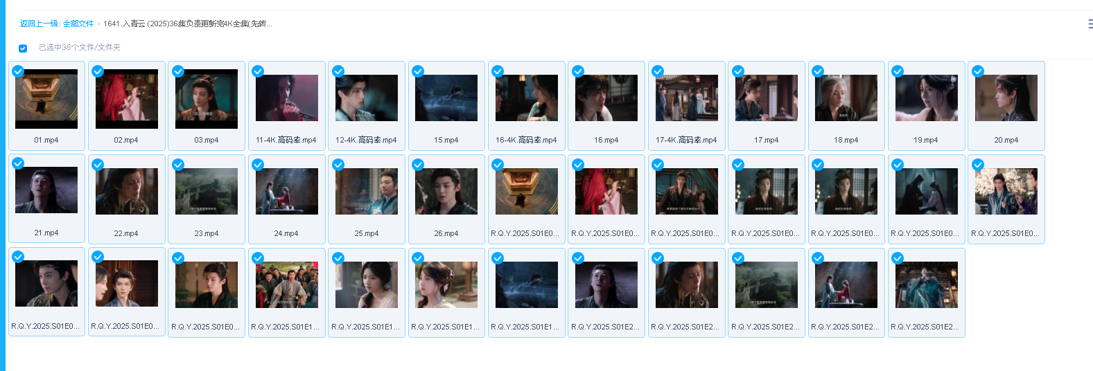 入青云 (2025)36集负责更新完4K全集(先转存再下载以免资源丢失）