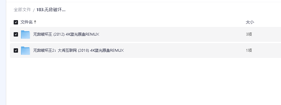 无敌破坏王    1～24K蓝光原盘REMUX(先转存再下载以免资源丢失）