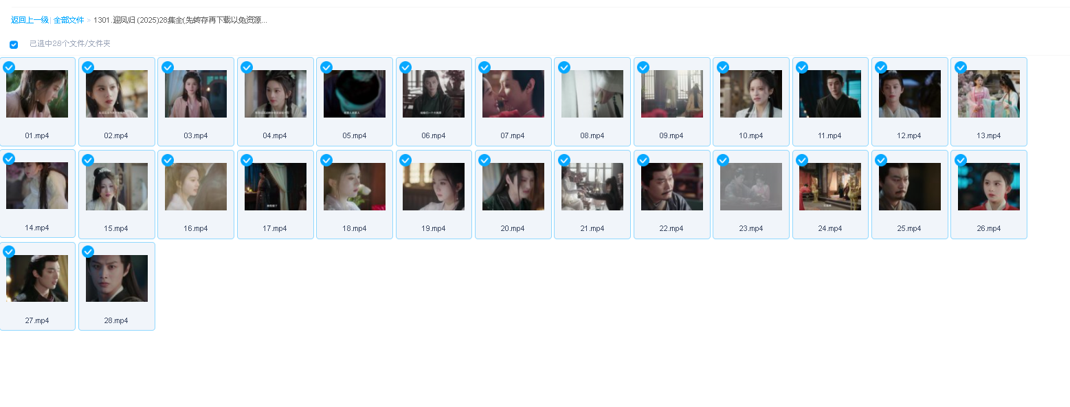 迎凤归 (2025)28集全(先转存再下载以免资源丢失）