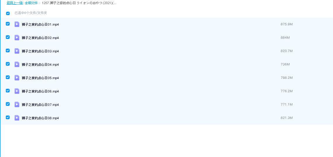 狮子之家的点心日 ライオンのおやつ (2021)(先转存再下载以免资源丢失）
