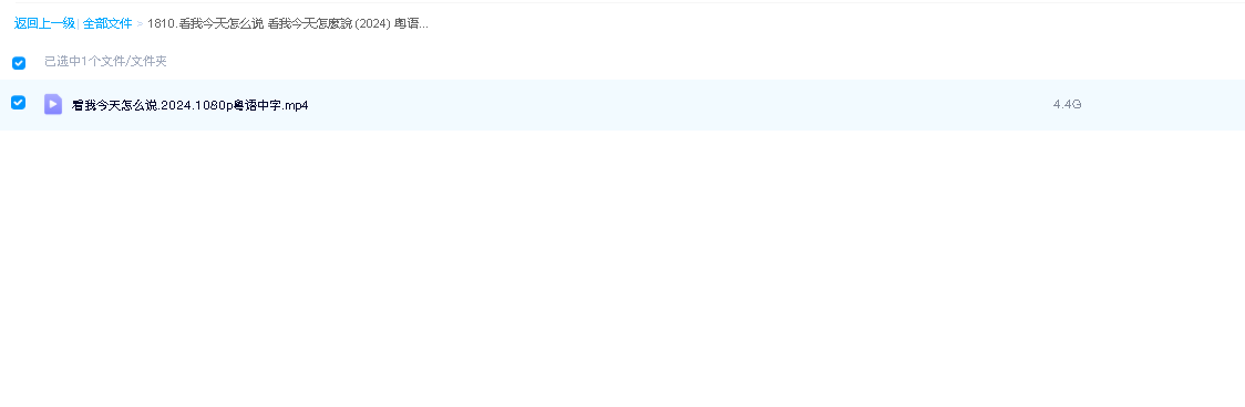 看我今天怎么说 看我今天怎麼說 (2024) 粤语中字(先转存再下载以免资源丢失）