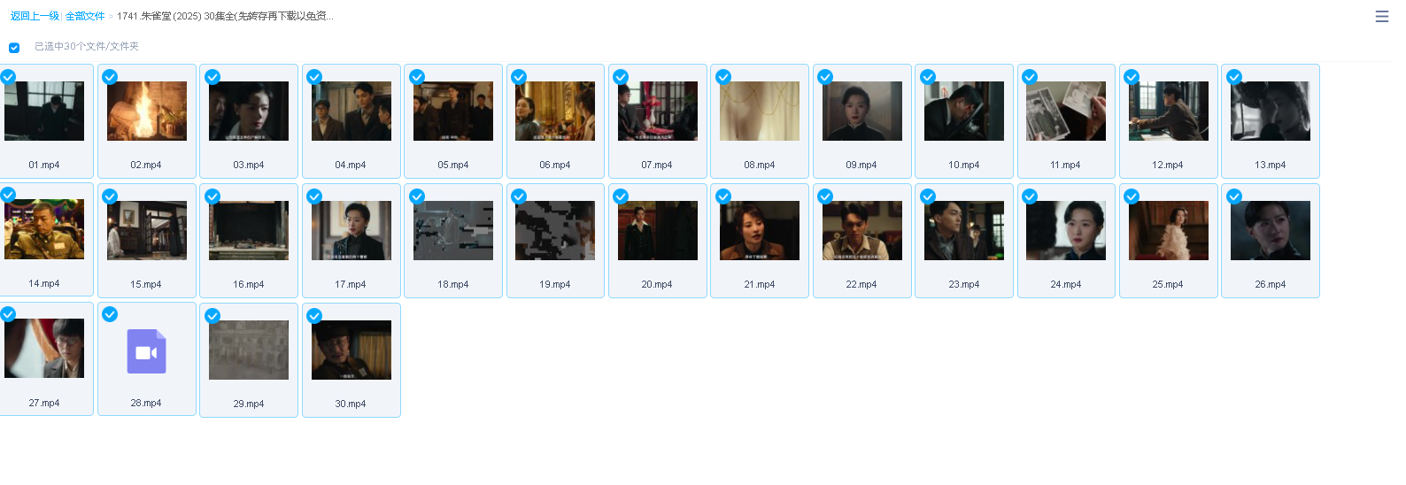 朱雀堂 (2025) 30集全(先转存再下载以免资源丢失）