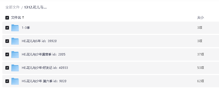 花儿与少年【合集】1-6季(先转存再下载以免资源丢失）