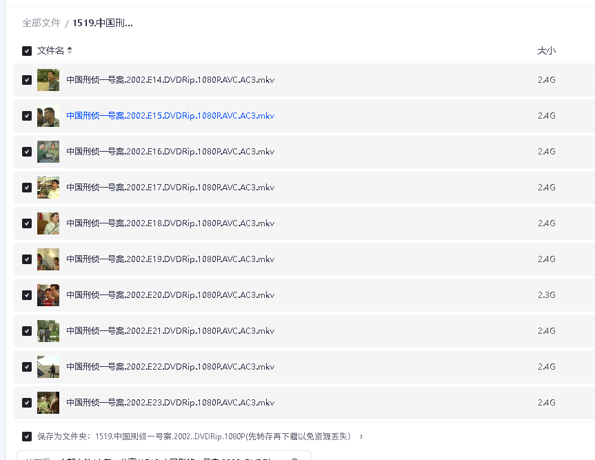 中国刑侦一号案.2002..DVDRip.1080P(先转存再下载以免资源丢失）