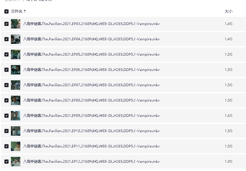八角亭迷雾 12集 (2021)(先转存再下载以免资源丢失）