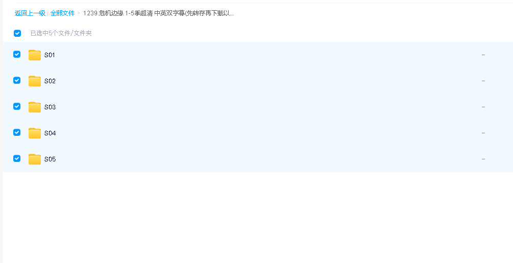 危机边缘 1-5季超清 中英双字幕(先转存再下载以免资源丢失）
