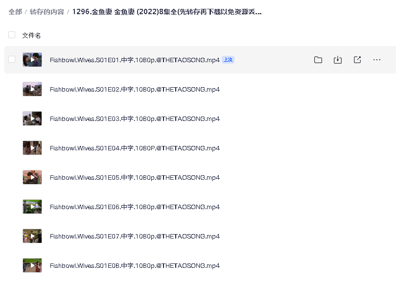 金鱼妻 金魚妻 (2022)8集全(先转存再下载以免资源丢失）