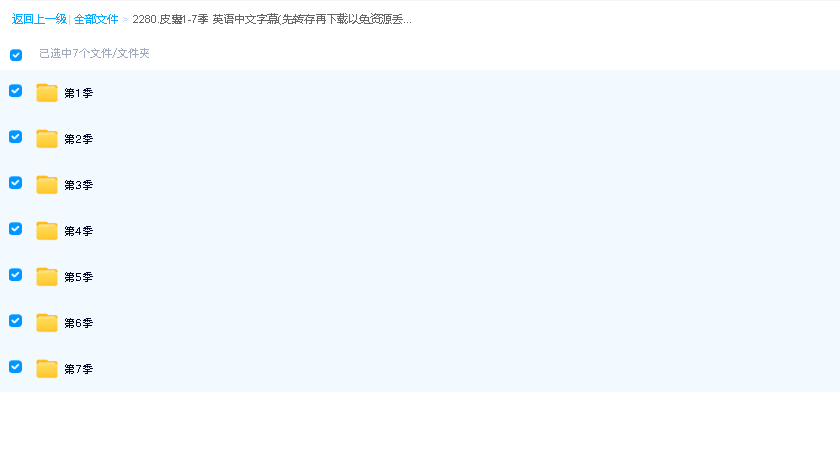 皮囊1-7季 英语中文字幕(先转存再下载以免资源丢失）