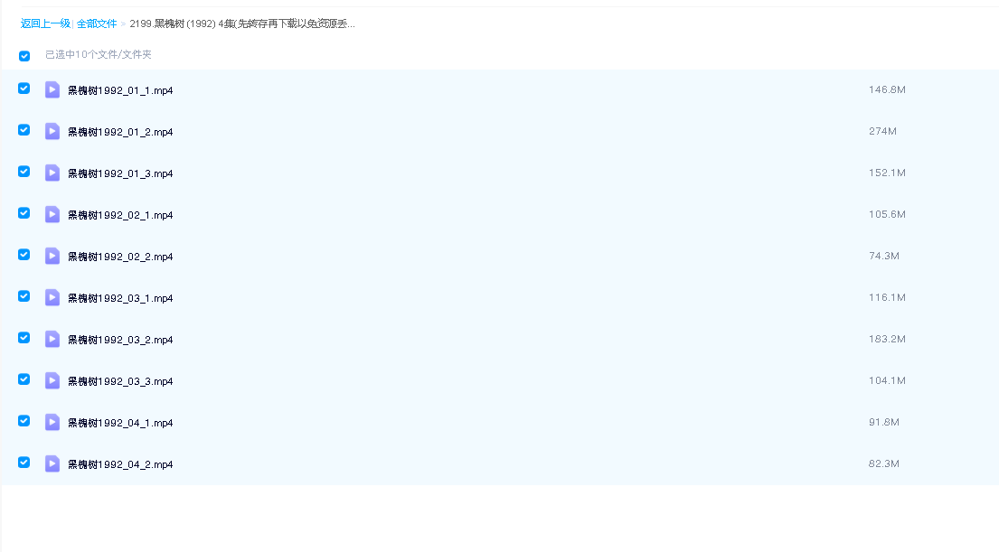 黑槐树 (1992) 4集(先转存再下载以免资源丢失）