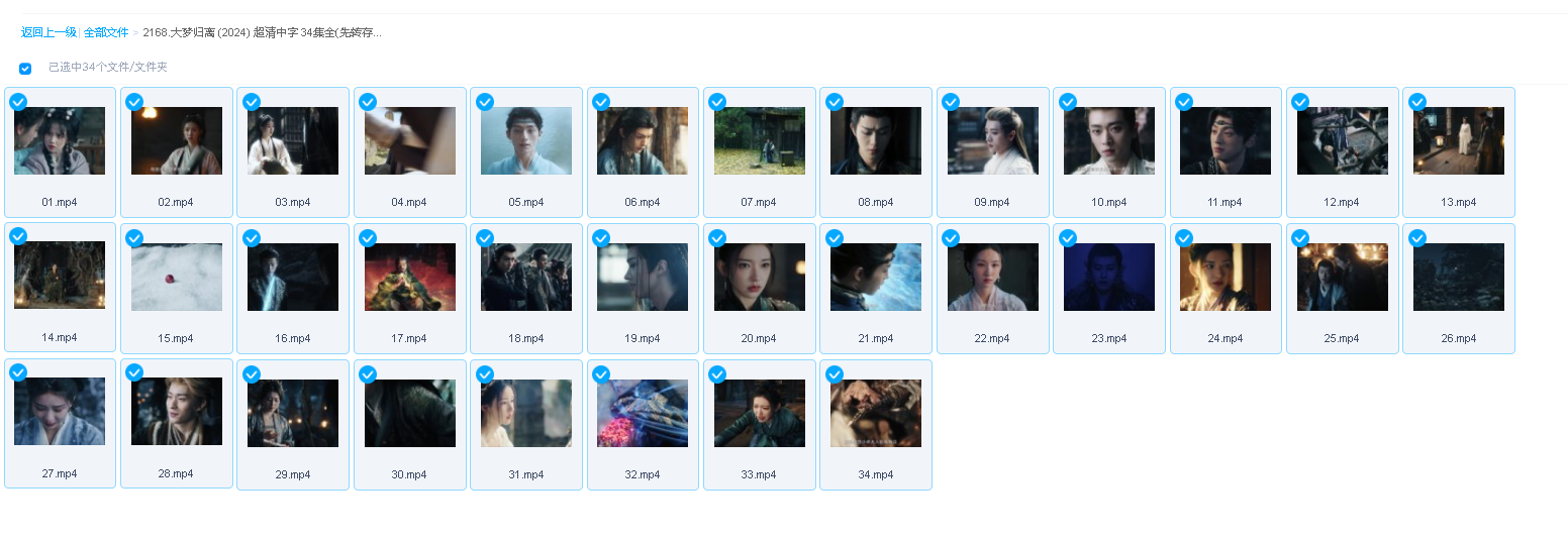 大梦归离 (2024) 超清中字 34集全(先转存再下载以免资源丢失）