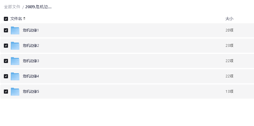 危机边缘 1-5季全集 中英双字 超清全集(先转存再下载以免资源丢失）