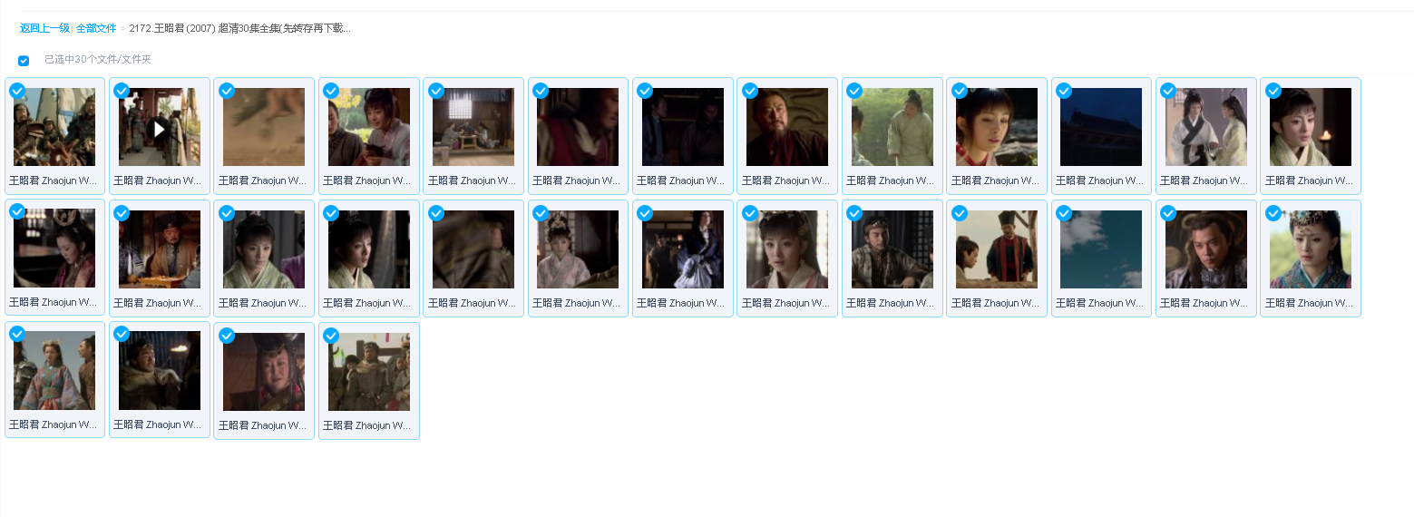 王昭君 (2007) 超清30集全集(先转存再下载以免资源丢失）