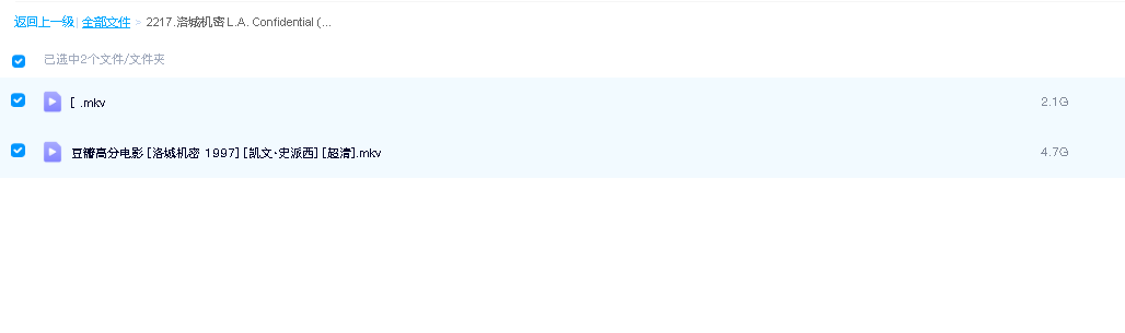 洛城机密 L.A. Confidential‎ (1997) 中文字幕(先转存再下载以免资源丢失）