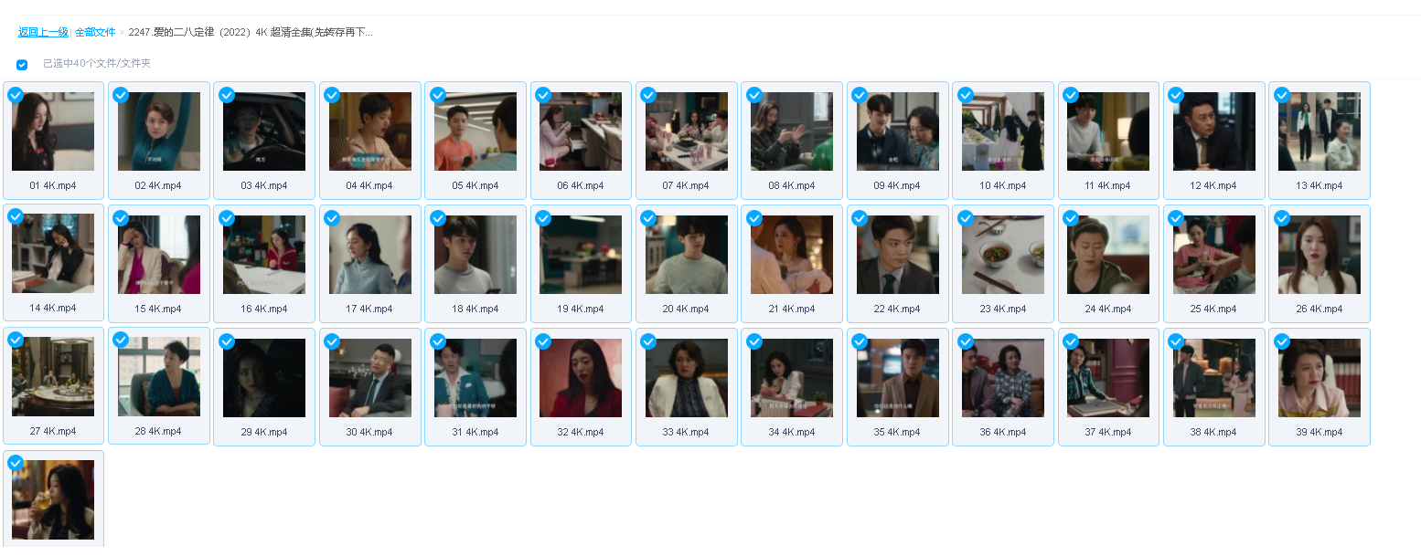 爱的二八定律（2022）4K 超清全集(先转存再下载以免资源丢失）